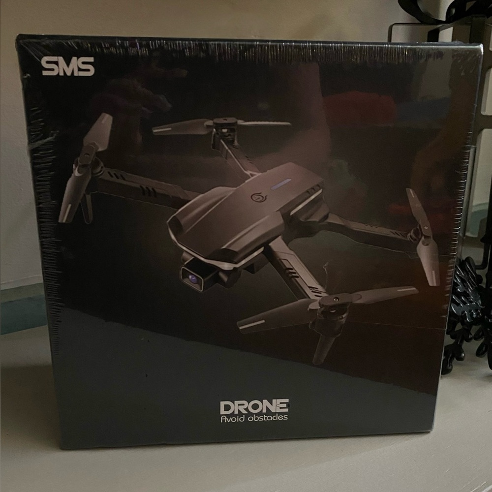 Black Drone with Obstacle Avoidance
